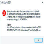 não consigo instalar sketchup